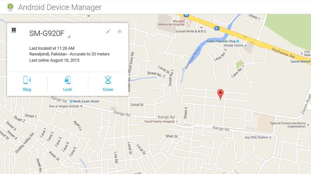 Locate Lost Android Device