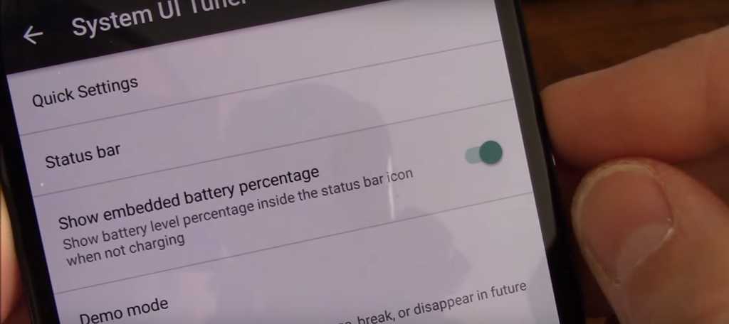 Show Battery Percentage in Android Marshmallow