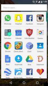 Main-application-screen to change app permissions using Android Marshmallow