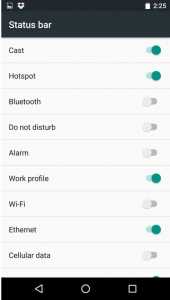 remove Status Bar icons