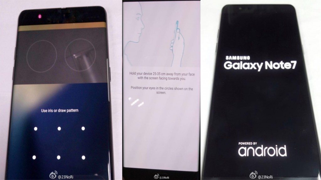 Samsung Galaxy Note 7 Iris Scanner